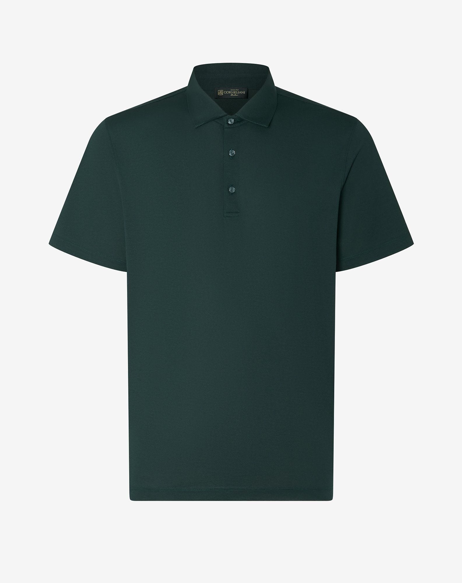 Polo verde in cotone
