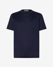 T Shirt Girocollo In Filo Di Scozia