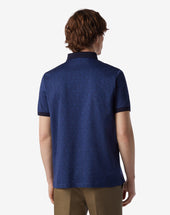 Polo Con Bottoni In Cotone Jacquard Logato