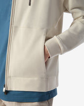 Felpa Color Latte In Luxury Cotone Con Cappuccio