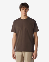 T Shirt Girocollo In Jersey Di Cotone