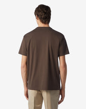 T Shirt Girocollo In Jersey Di Cotone