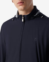 Giubbino Reversibile Navy In Tessuto Tecnico