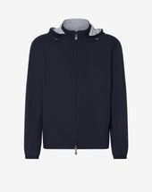 Giubbino Reversibile Navy In Tessuto Tecnico