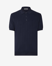 Polo Con Bottoni In Cotone Pima