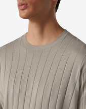 Sweater Girocollo Sabbia In Cotone Pima