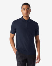 Polo Con Zip In Cotone Pima
