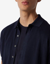 Shirt In Sweater Navy In Cotone Pima