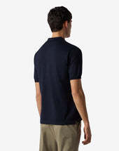 Shirt In Sweater Navy In Cotone Pima