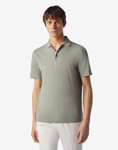 Polo Con Bottoni Peltro In Ice Cotton