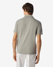 Polo Con Bottoni Peltro In Ice Cotton