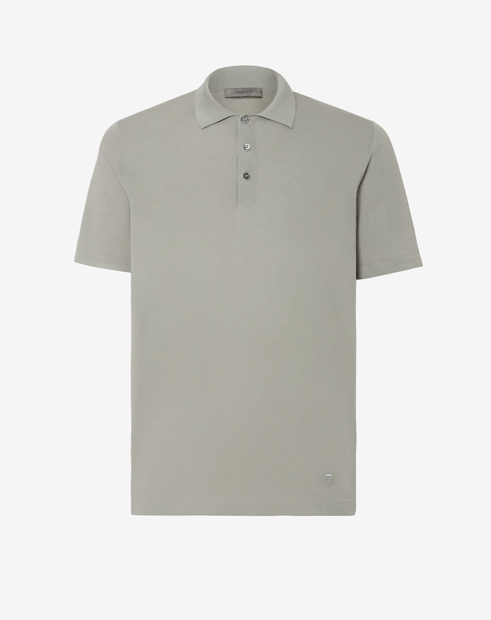 Polo Con Bottoni Peltro In Ice Cotton