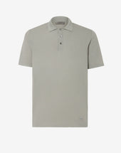 Polo Con Bottoni Peltro In Ice Cotton