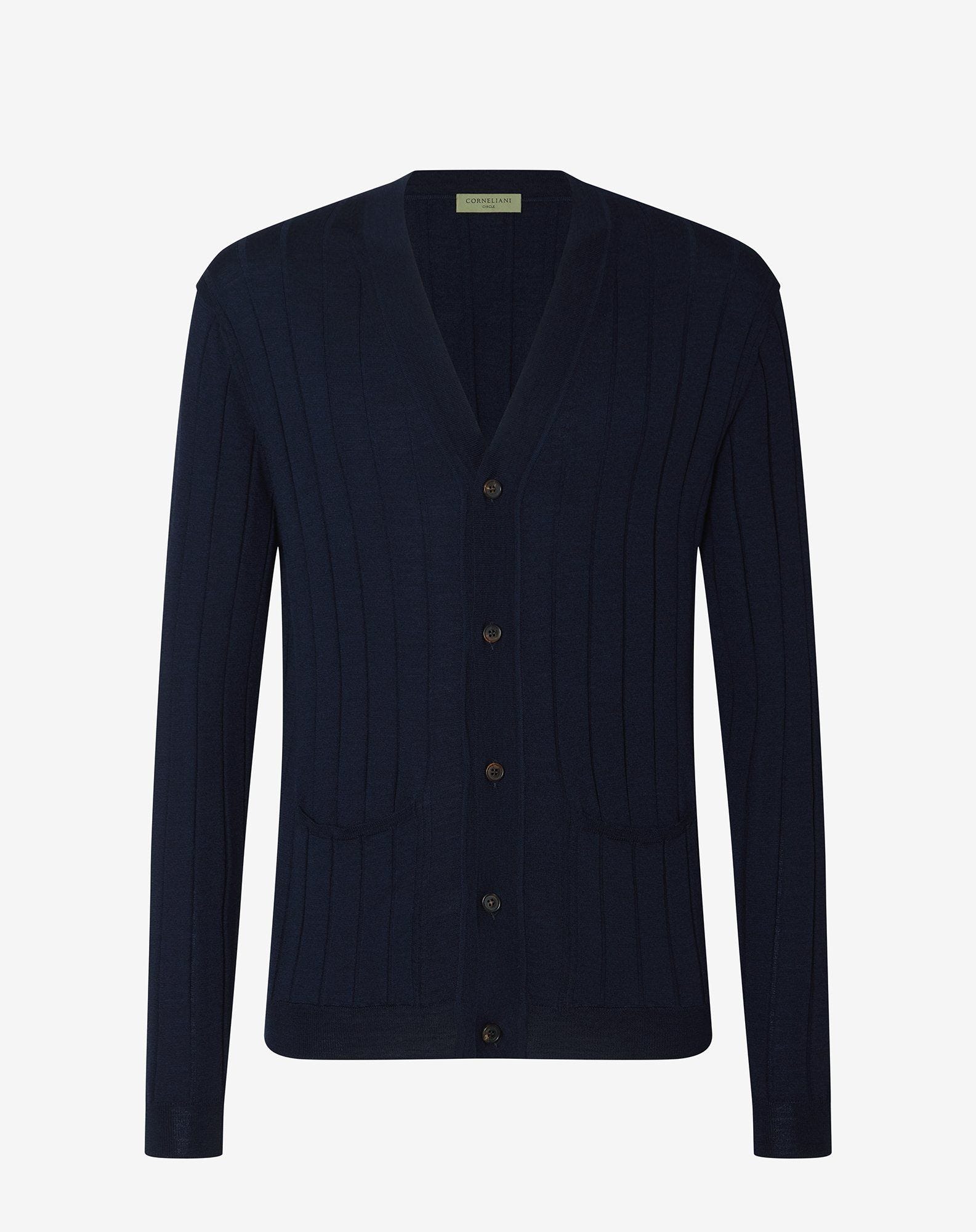 Cardigan In Lana Ultrafine