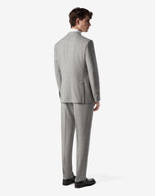 Suit Antracite Melanges In Pura Lana