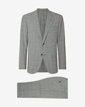 Suit Antracite Melanges In Pura Lana