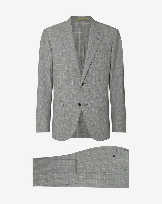 Suit grigio antracite melanges in pura lana