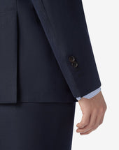 Suit Navy In Twill Di Lana E Lino