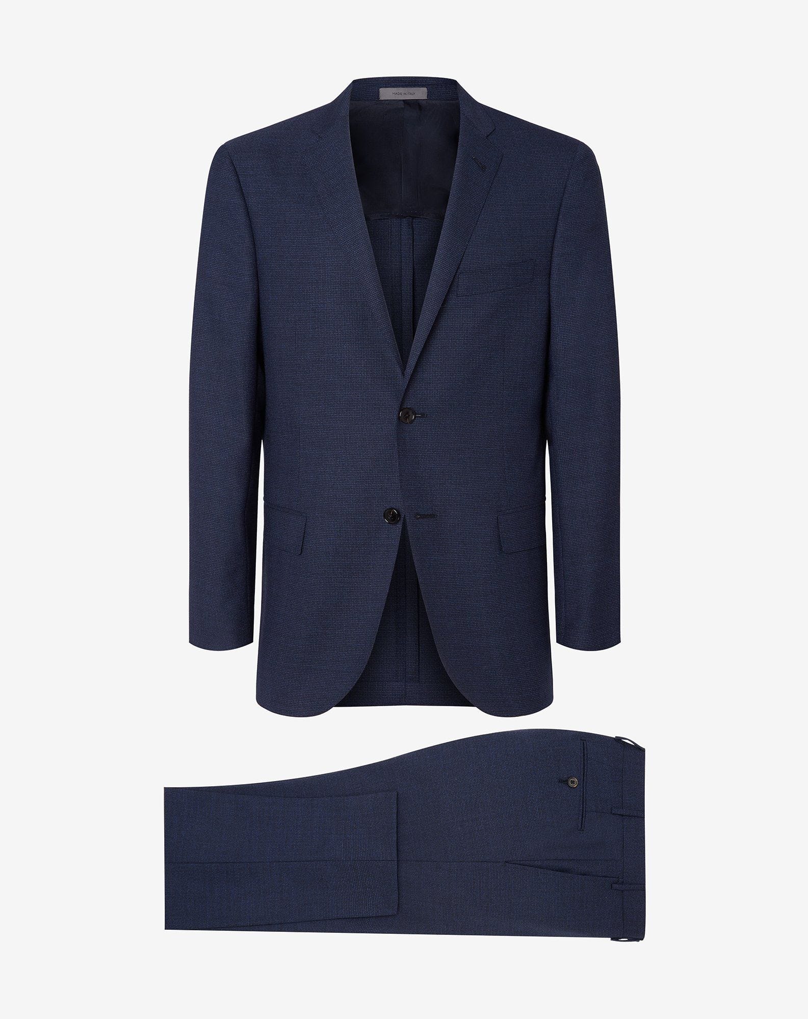 Suit blu in pura lana