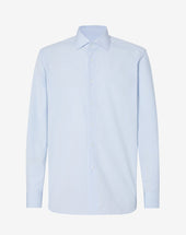 Shirt Navy In Cotone