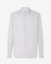 Shirt Grigia In Cotone Operato