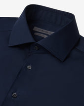 Shirt In Twill Di Cotone Antipiega