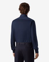 Shirt In Twill Di Cotone Antipiega