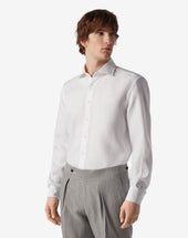 Shirt Bianca In Puro Lino