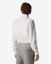 Shirt Bianca In Puro Lino
