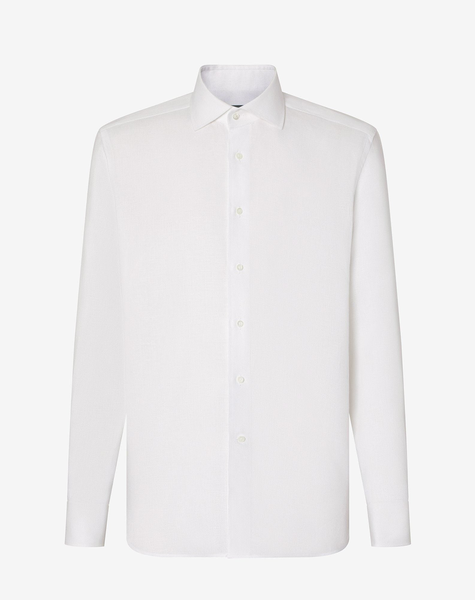 Shirt Bianca In Puro Lino