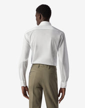 Shirt Bianca In Cotone Oxford Jersey