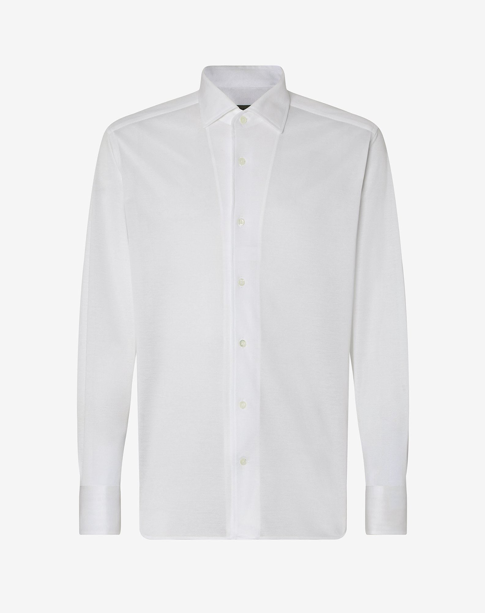 Shirt Bianca In Cotone Oxford Jersey