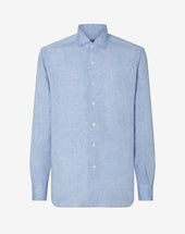 Shirt Denim In Lino Chambray