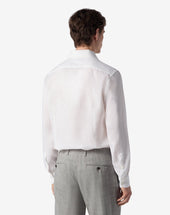 Shirt Bianca In Lino Chambray