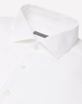 Shirt Bianca In Lino Chambray