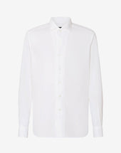 Shirt Bianca In Lino Chambray