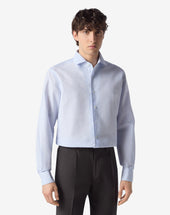 Shirt A Righe In Cotone E Lino