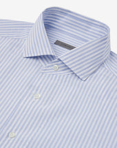 Shirt A Righe In Cotone E Lino