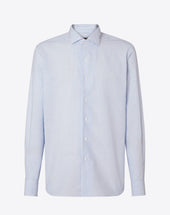 Shirt A Righe In Cotone E Lino