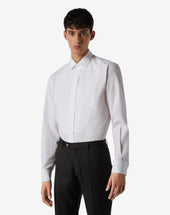 Shirt Ottico In Popeline Di Cotone