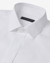 Shirt Ottico In Popeline Di Cotone