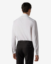 Shirt Ottico In Popeline Di Cotone