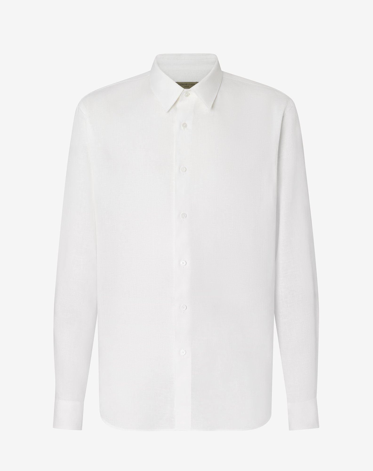 Shirt Bianca In Lino Organico
