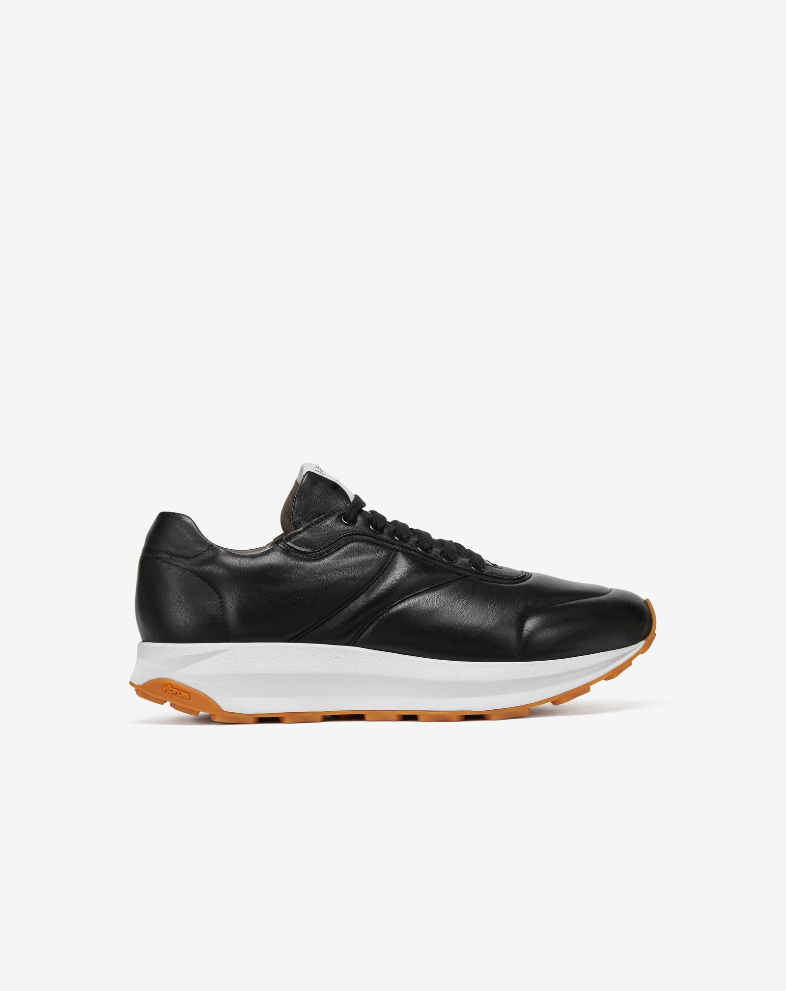 Runner Nera In Morbida Nappa