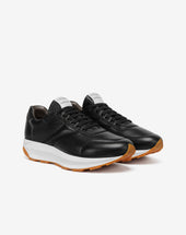 Runner Nera In Morbida Nappa