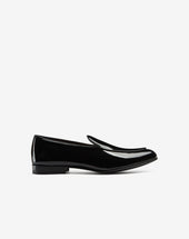 Slip On Nere In Pelle Di Vitello Verniciata