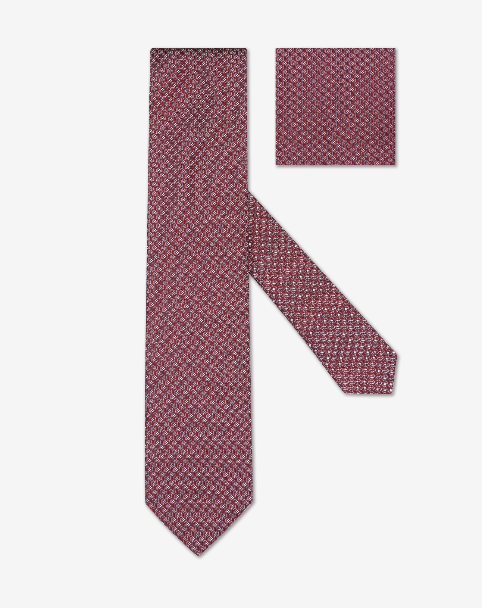 Tie Bordeaux In Pura Seta