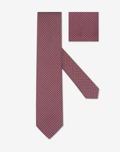 Tie Bordeaux In Pura Seta