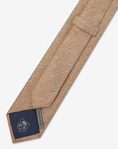 Tie Falso Unito Color Bruciato In Pura Seta