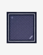 Pochette Uomo Azzurra In Seta